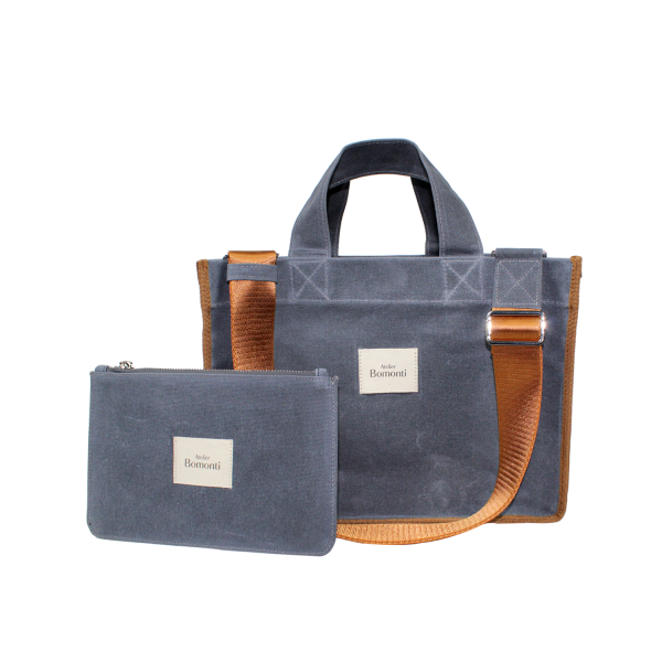 Hishi Rj Tote Bag Denim Taba