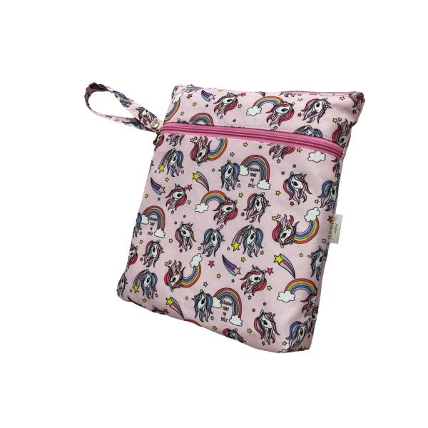 Mami Kids Unicorn Pink Islak Kuru/kirli Temiz Çantası